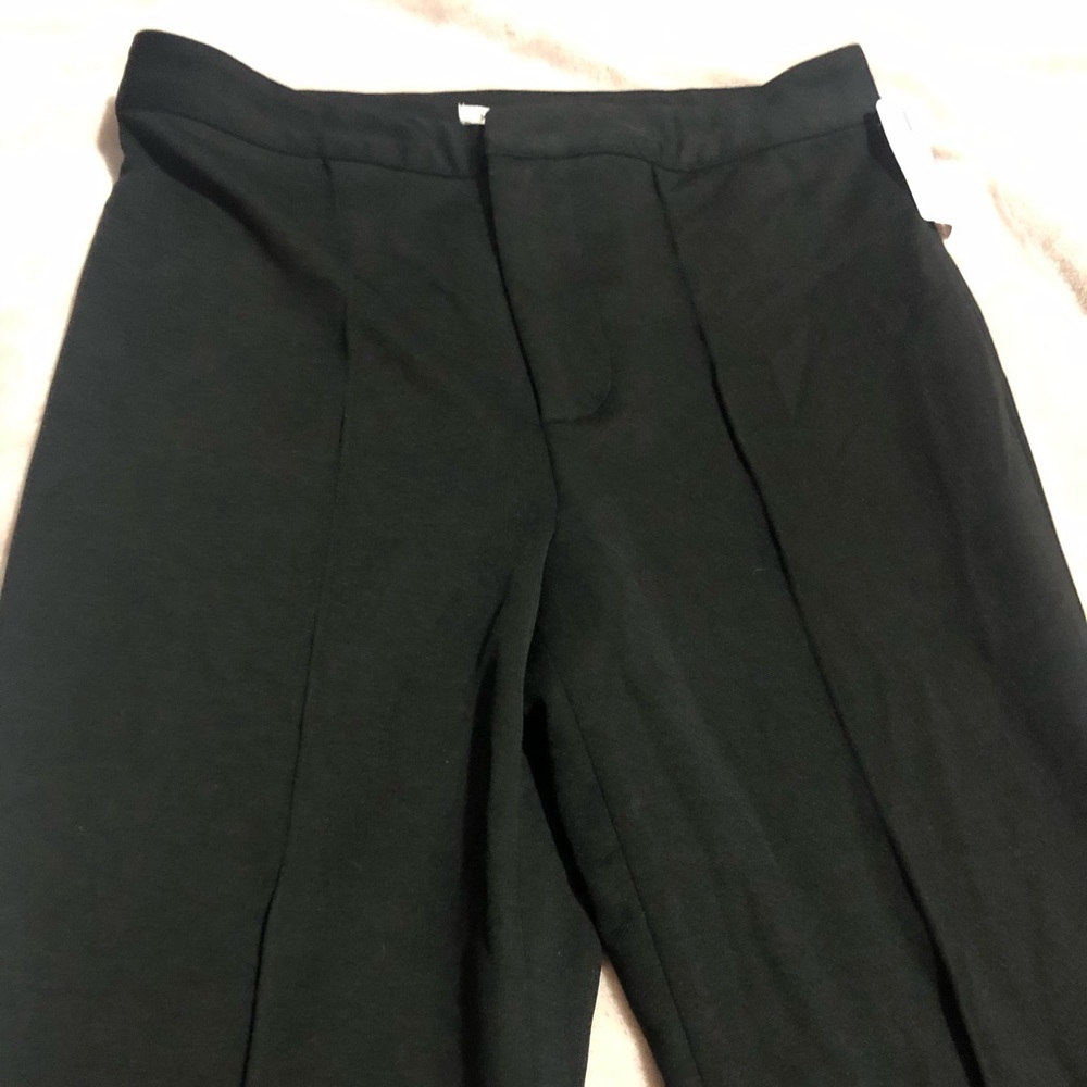 Black flared dress pants
